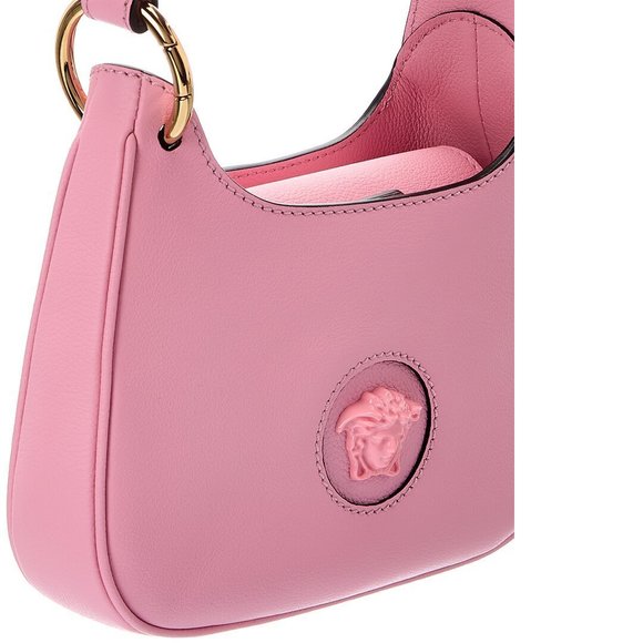 Versace La Medusa Small Leather Hobo Bag - Picture 3 of 5